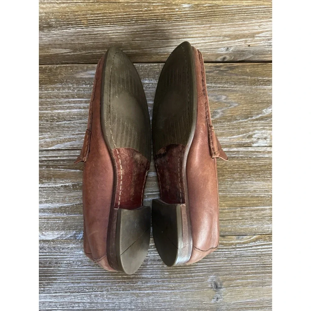 Cole Haan Grand OS Penny Loafer Shoes Mens Size 11.5 M Brown‎ Leather C22771